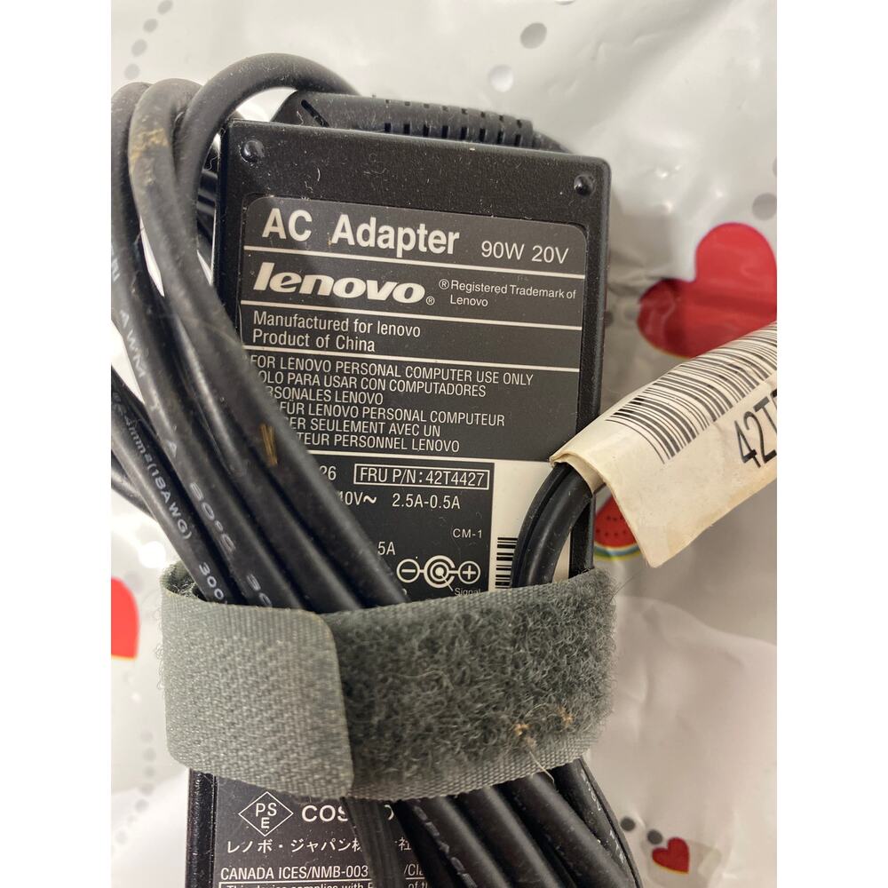 Lenovo OEM Genuine AC Adaptor 90W 20V Black 42T4426 Charger Works